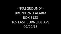 FDNY Fire Ground Radio: Bronx 2nd Alarm Box 3123 09/20/15