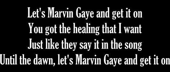 Marvin Gaye - Charlie Puth feat. Meghan Trainor (Lyrics )