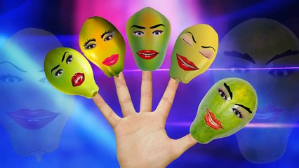 Finger Family Nursery Rhymes Papaya Fruit Cartoon | Finger Family Rhymes For Children