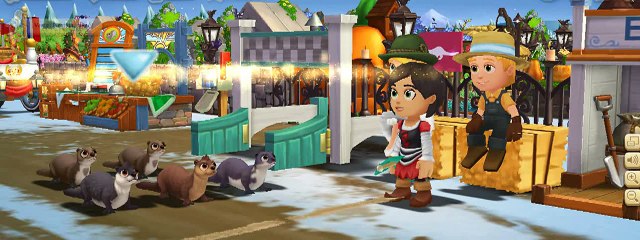 course de loutres par Eve Rinn