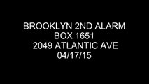 FDNY Radio: Brooklyn 2nd Alarm Box 1651 04/17/14