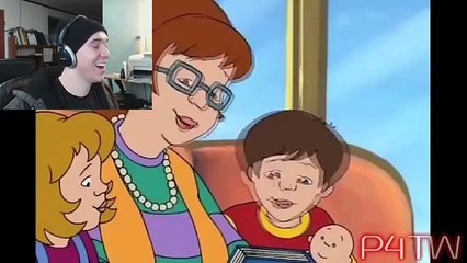 HE SHOT HER! - Reacting to [YTP] Caillou hates small children