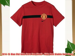 2014-15 Man Utd Nike Core Tee (Red) - Kids Red Diablo Red Size:L