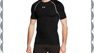 UNDER ARMOUR HeatGear ArmourVent Compression SS Men's Tee Black black Size:S