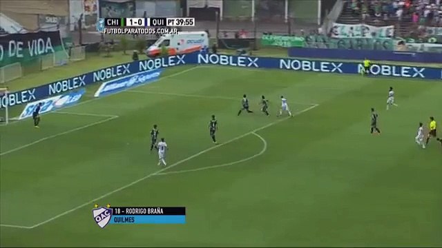 Gol de Braña. Nueva Chicago 1 - Quilmes 1. Fecha 30. Primera División 2015. FPT