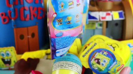 GIANT Play doh Surprise Egg SpongeBob Squarepants Imaginext Krusty Krab Huge Giant Surpris