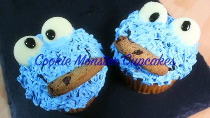 Cookie Monster Cupcakes