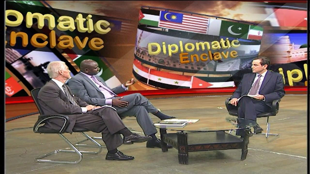 "DIPLOMATIC ENCLAVE WITH OMAR KHALID BUTT" WITH THE KENYAN ENVOY AS GUEST
