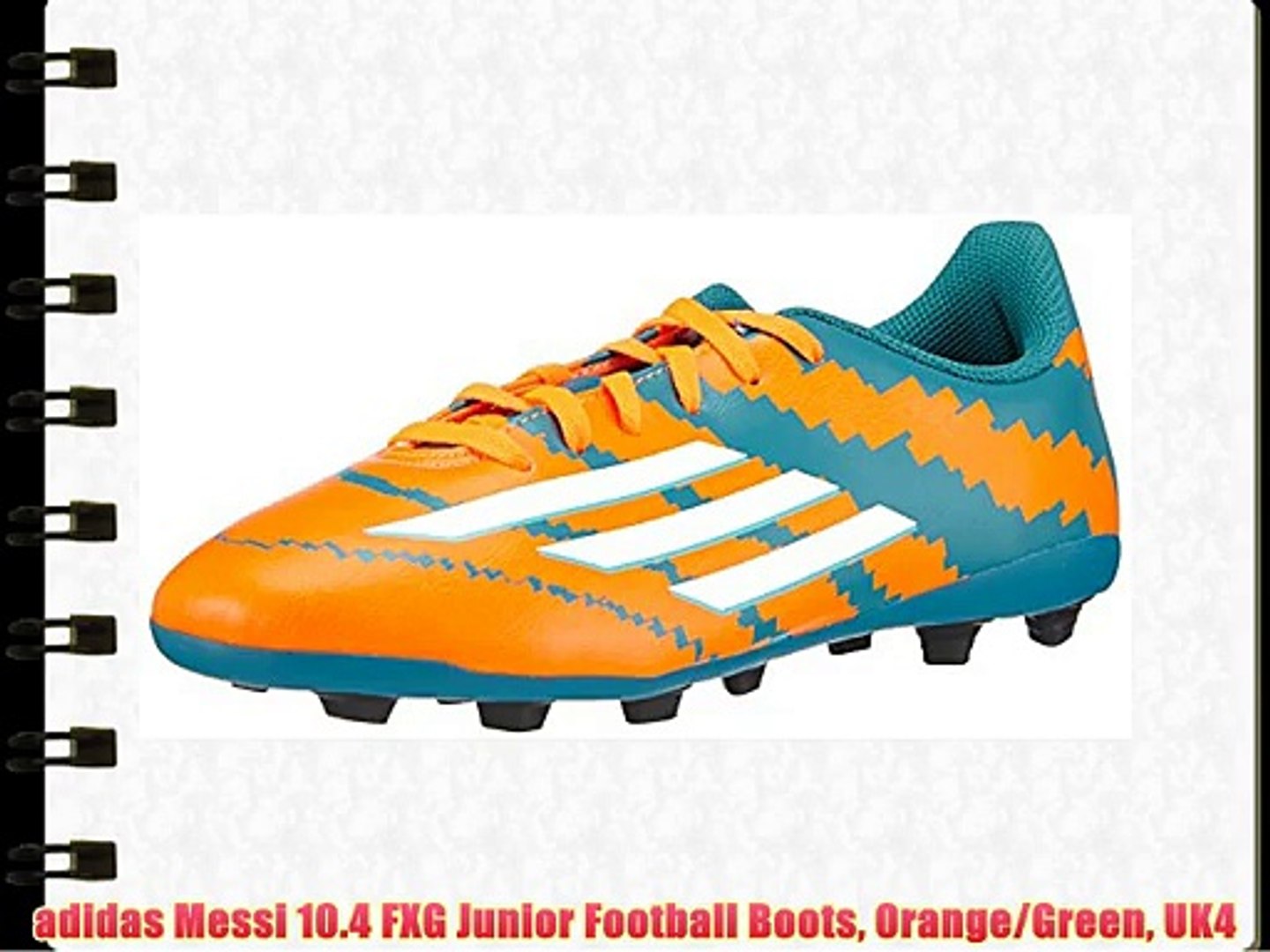 Adidas Messi 10 4 Fxg Junior Football Boots Orange Green Uk4 Video Dailymotion