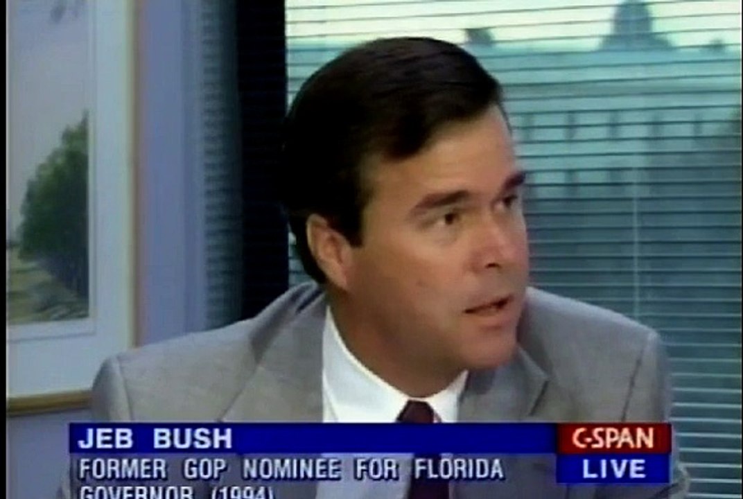 Jeb Bush Thinks AMerican UN Peacekeepers Are 'Unnatural' 12-6-1995_001