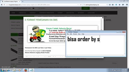 Jual Baterai Laptop Original Asus A450, A550, A550LB Series