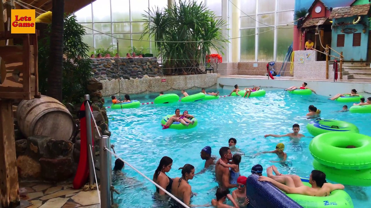 Купаемся в Брюссельском Аквапарке Oceade - Swimming in Brussels Aqua Park Oceade - 4K ULTRA HD