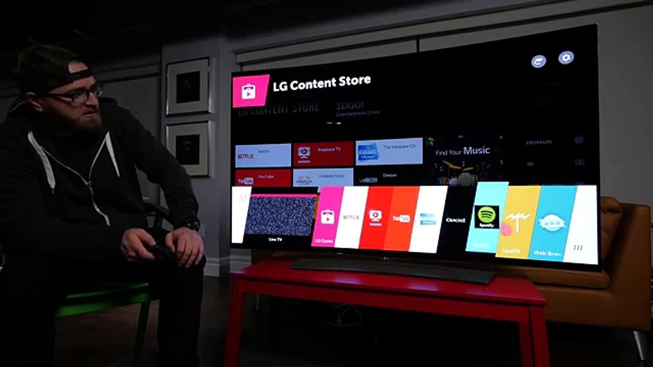 LG Giant Curved OLED 4K TV