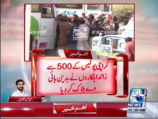 More than 500 police officers blocked Karachi-Badin highway