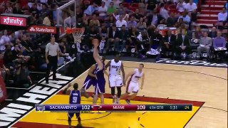 Rajon Rondo With behind-the-back Fake - Kings vs Heat - November 19, 2015 - NBA 2015-16 Season