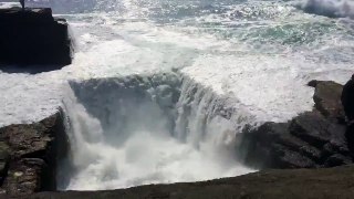 Huge Wave Knocks Female Student Into Wormhole