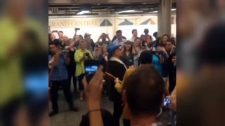 U2 Busks in NYC Subway in Disguise