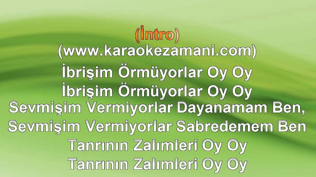 Sinan Özen - İbrişim Örmüyorlar - TSM - (2014) TÜRKÇE KARAOKE