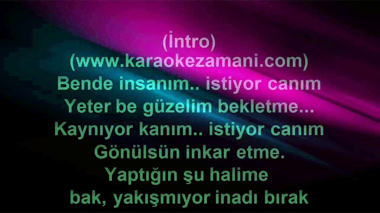 Sinan Özen - Kulağımdan Öp Beni - (2004) TÜRKÇE KARAOKE