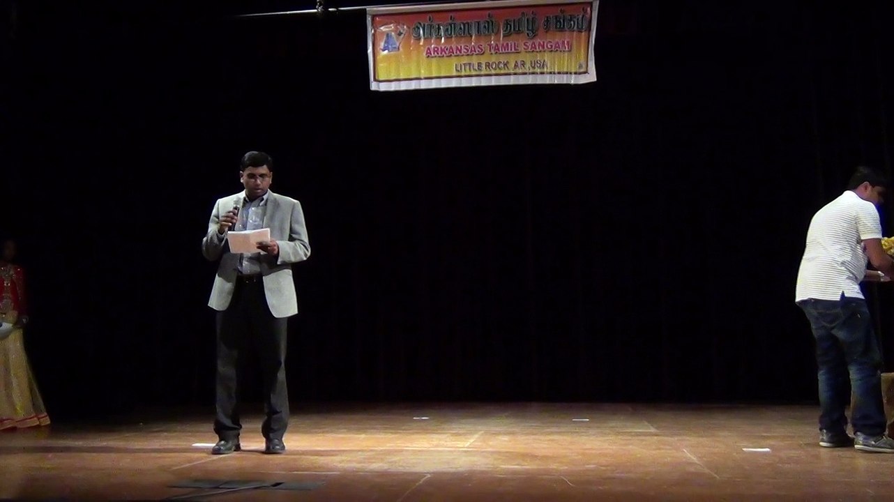 2015 Arkansas Tamil Sangam Deepavali celebration President speech