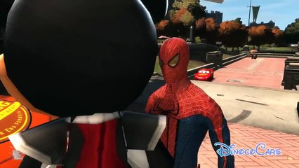 Lightning McQueen Cars & Disney Mickey Mouse with Spiderman Nursery Rhymes