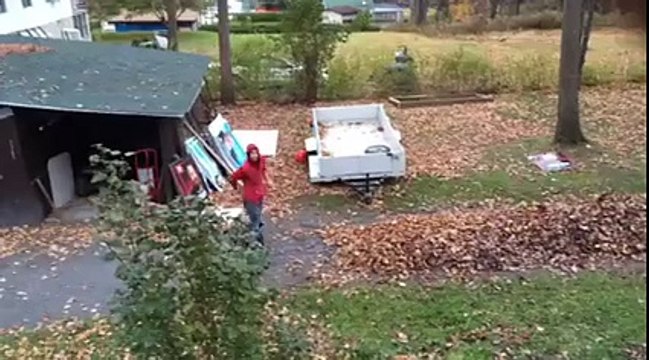 Brûler des feuilles mortes