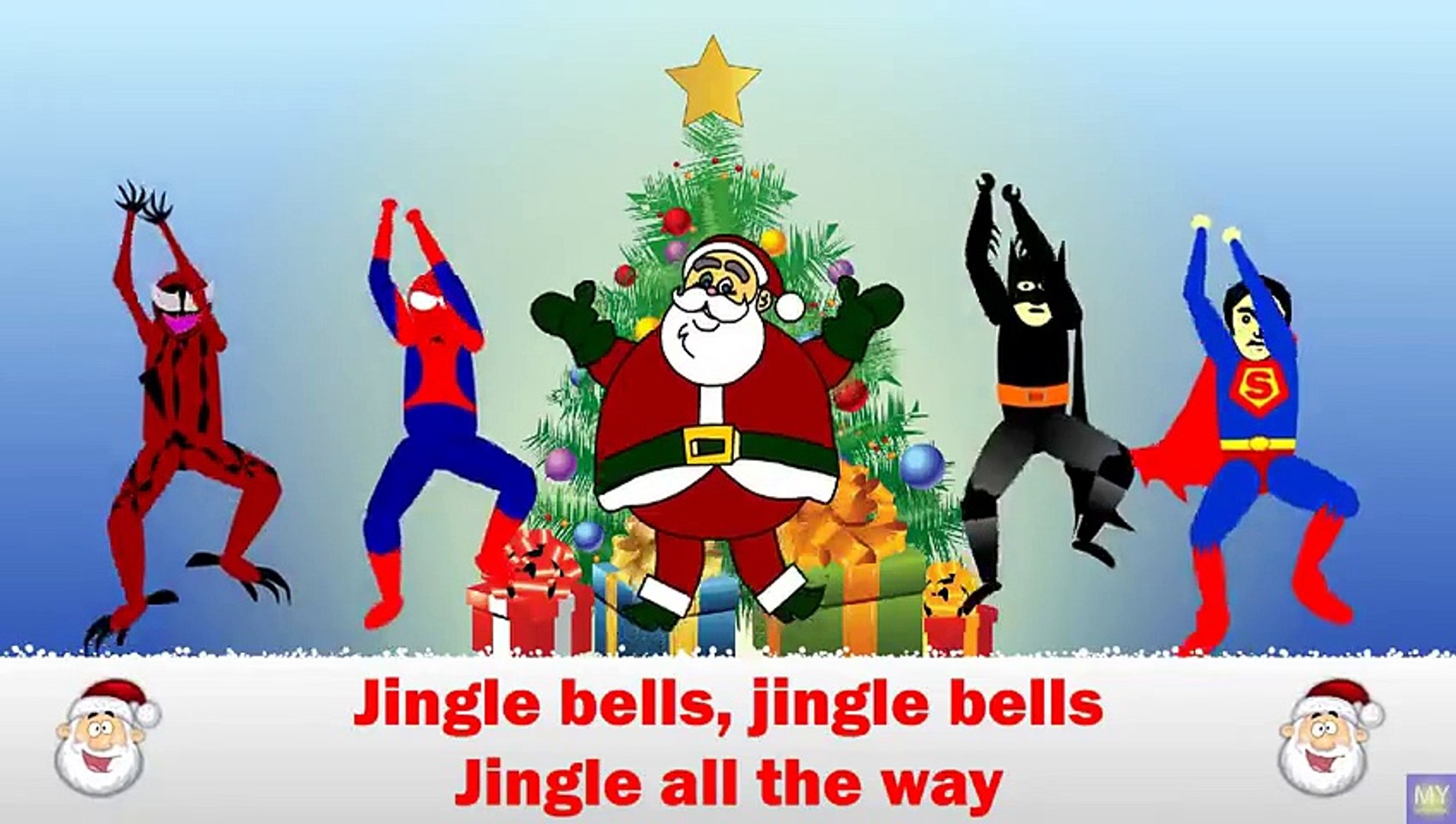 jingle bells spiderman christmas song - spiderman vs santa _ ...