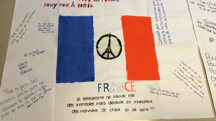 Attentats: les élèves de la MFR s'expriment sur des affiches