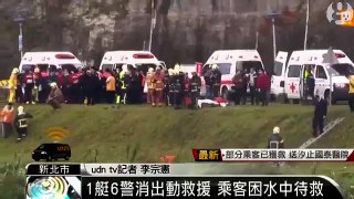 Footage Shows Moment Plane Crashes Into Bridge in Taiwan