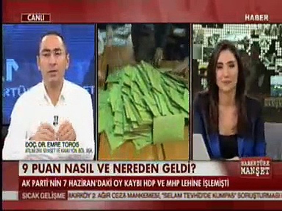 Kasım 2015 Seçim Analizi_Doç.Dr Emre Toros Haber Türk