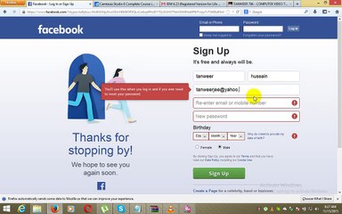 How to new account facebook tutorails in Urdu/Hindi by Tanweer786