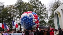 Villeneuve-d'Ascq : lâcher de ballons  en hommage aux victimes