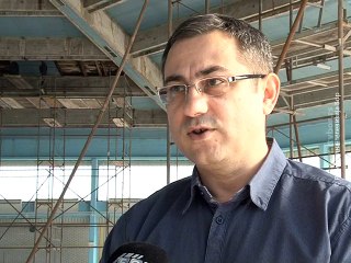 Počeli radovi na rekonstrukciji krova na zatvorenim bazenima, 20. novembar 2015. (RTV Bor)