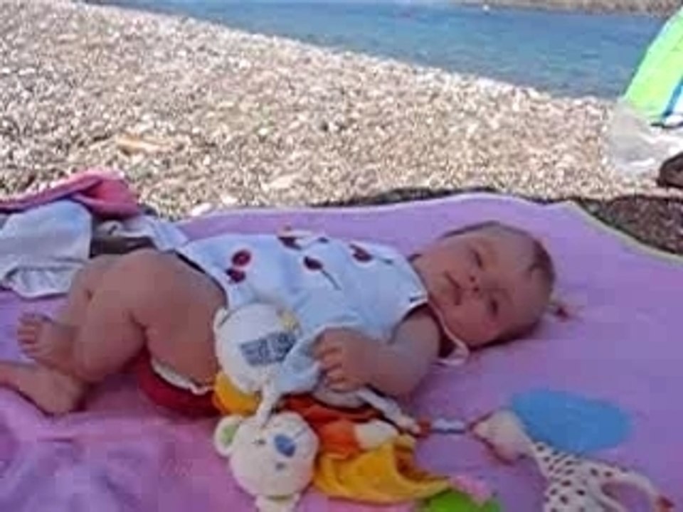 à  la plage