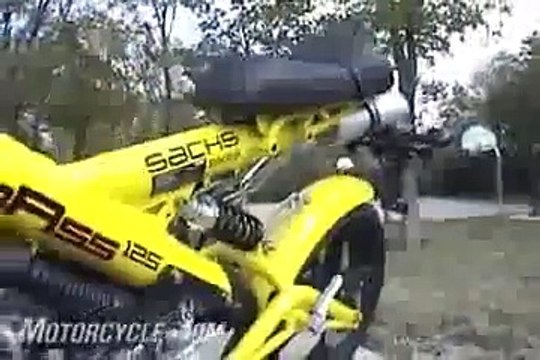 2010 Sachs MadAss Scooter Review - A scooter sized motorcycle with a dirt bike attitude