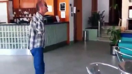 Armless Man Destroys Hotel Lobby