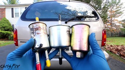 What does the inside of a Fuel Filter look like after 300,000 miles
