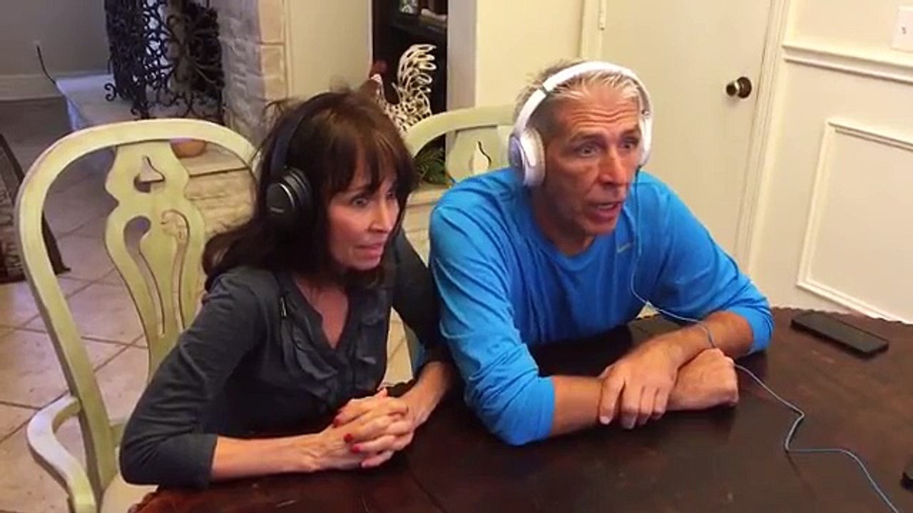 My parents perfect reaction to our baby announcement!