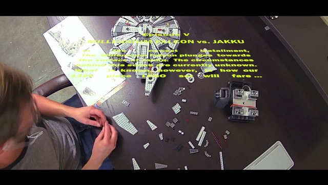 Un Millennium Falcon Lego Star Wars s'écrase sur Jakku