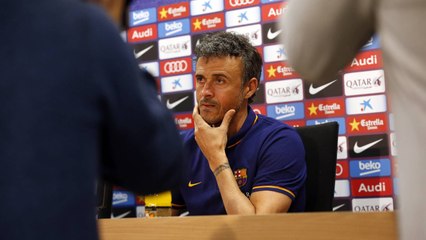 Luis Enrique: "La gran noticia es que Messi está recuperado"