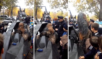 Chewbacca Gets Arrested For Parking Illegally