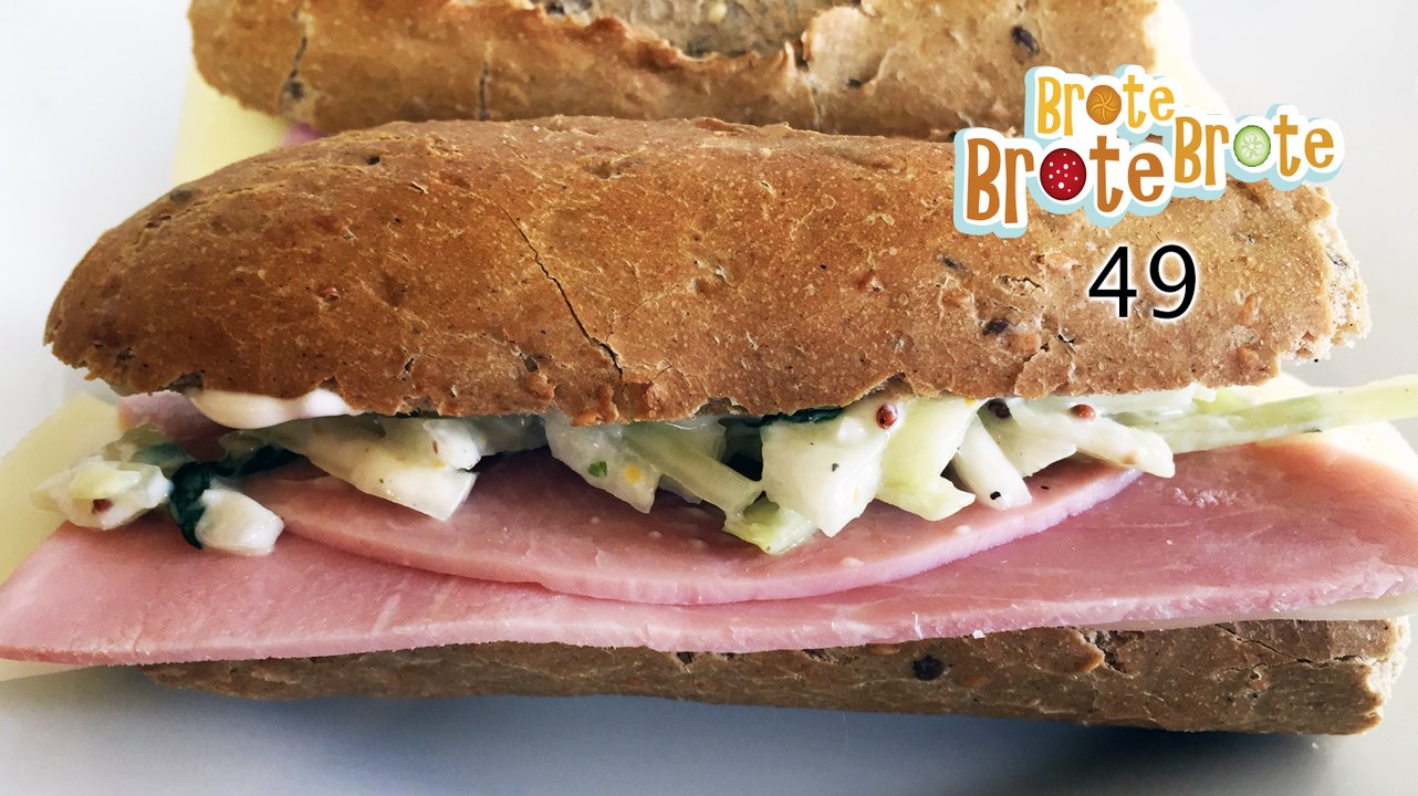 Folge 049 - Schinken-Käse-Baguette mit Apfel-Coleslaw