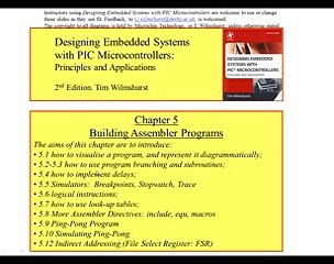 PIC16 Microcontrollers, Unit 25, Ch. 5.2.2; Arithmetic & Branching in Assembly_low