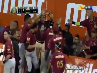 La jugada de Adonis García en el juego Leones - Magallanes