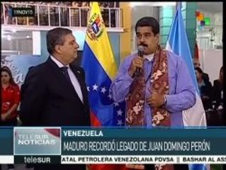 Venezuela: Maduro recuerda legado de Juan Domingo Perón
