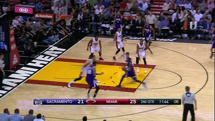 Willie Cauley-Stein Blocks Justise Winslow _ Kings vs Heat _ November 19, 2015 _ NBA 2015-16 Season