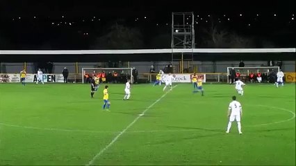 Thurrock’s Kamarl Duncan scored one of the craziest wind-assisted own goals ever v Romford