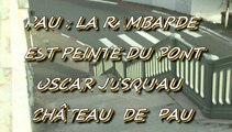 LES W-D.D. MICHOU NEWS - 18 NOVEMBRE 2015 - PAU - LA RAMBARDE EST PEINTE DU PONT OSCAR  JUSQU'AU CHÂTEAU DE PAU.