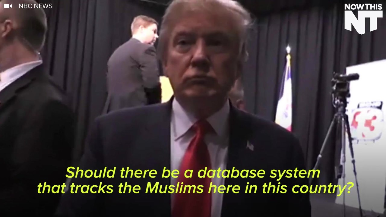 Trump Wants To Implement A Database System To Track Muslims In The U.S.