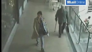 RAW: CCTV Of 97 year old Woman Being Robbed In Street